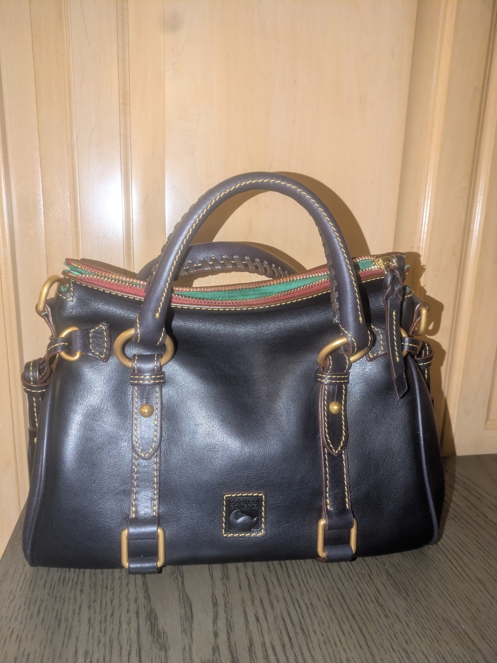 Dooney & Bourke Navy Blue florentine Satchel In Regular Size
